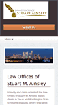 Mobile Screenshot of ainsleylaw.com
